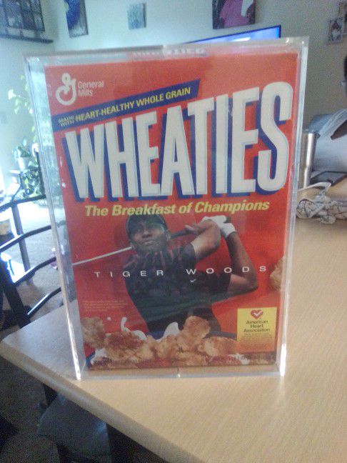 Wheaties Tiger Woods Cereal Box 2003