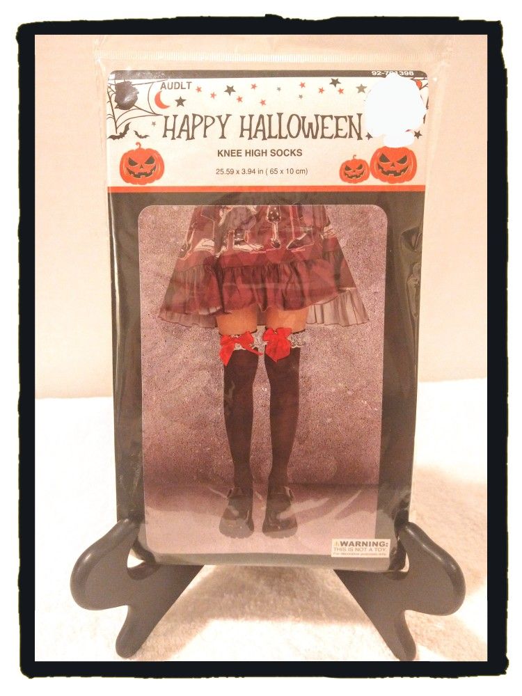 ๐ Red Bow ๐ Thigh Highs (Knee High Socks) - 25.5" Tallย (OSFM) *NIP*