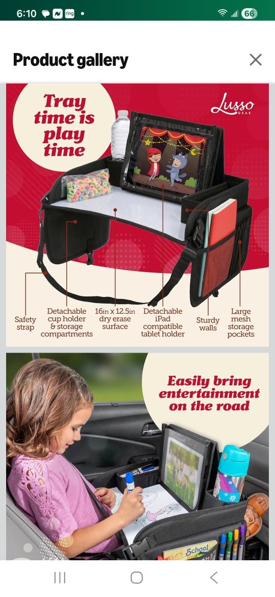 Lap Tray For Car Rides