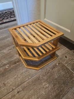 Bamboo dish organizer