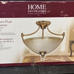 Home Decorators Collection 17.1 inch semi-flush mount fixture