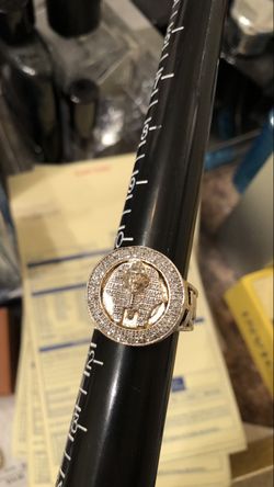 14k silver diamond ring