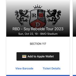 RBD Concert Oct 22 2023