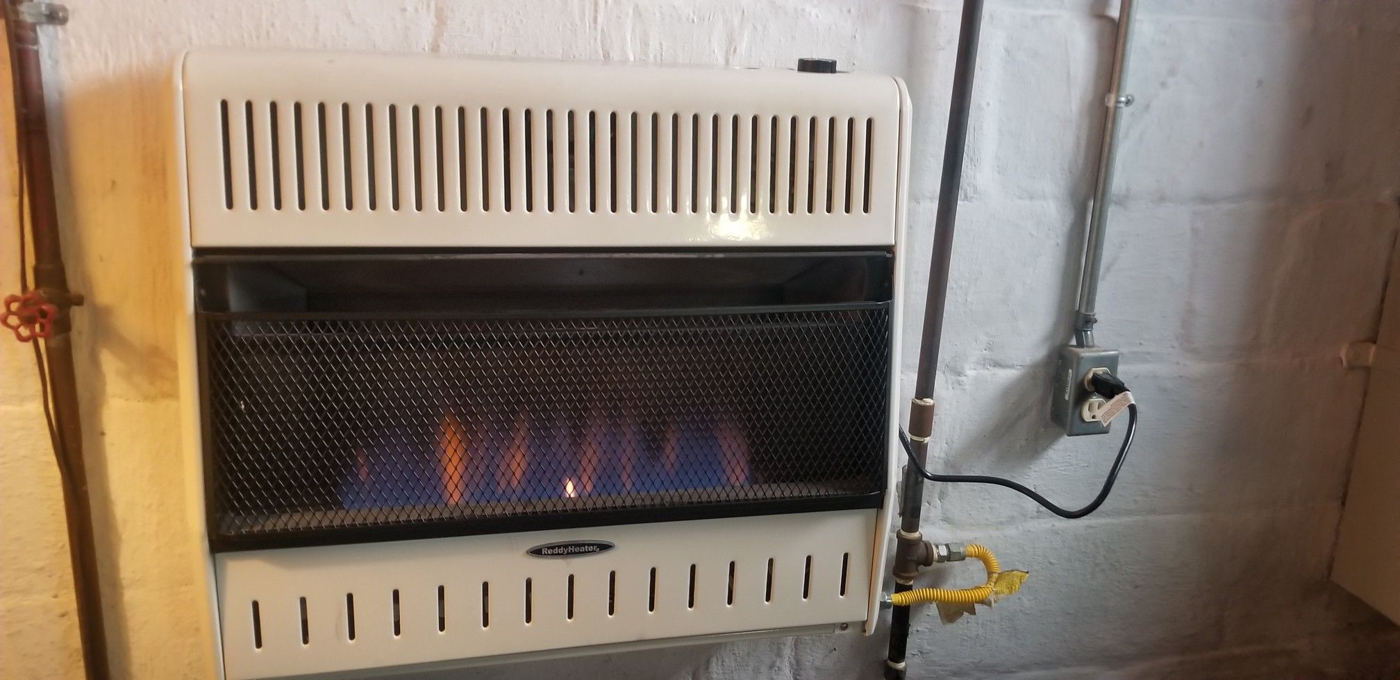 Gas and propane hookup ReddyHeater