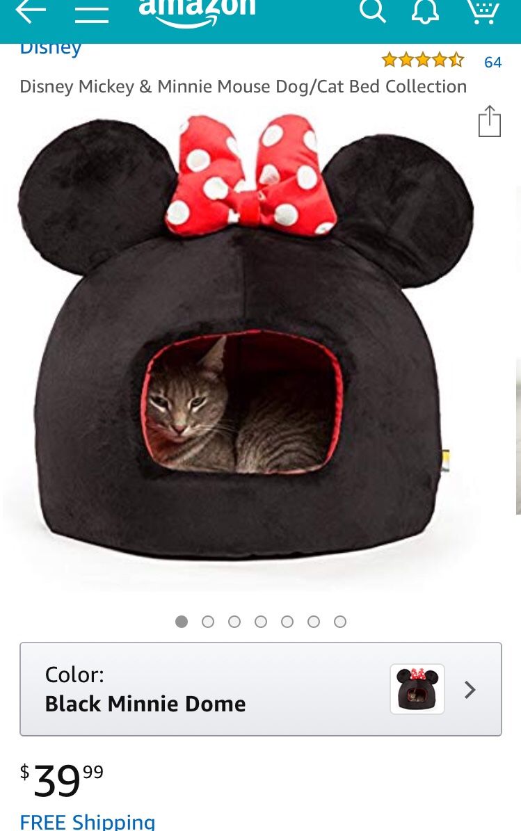 Minnie mouse cat bed hot sale