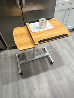 Bedside Table with Wheels/ New