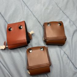 Foraging Bags / garden canvas w/ leather strap  