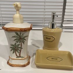 Restroom figures soap dispensers