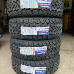 (4) - 265/70/16 Otani SA2000 A/T Tires
