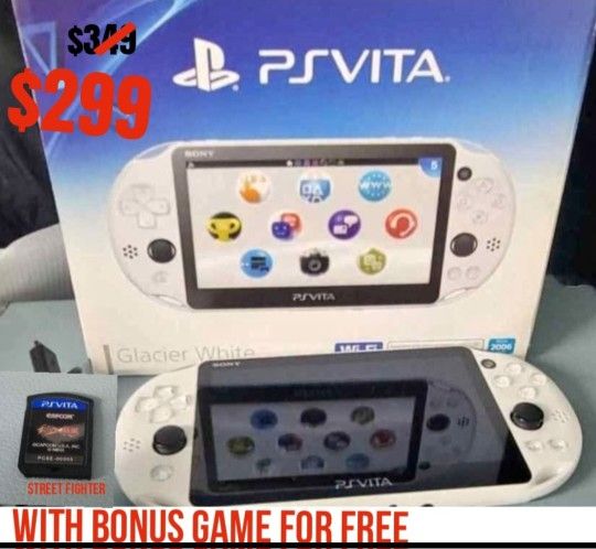 Psvita Glacier White Play Station Console Glacier White
