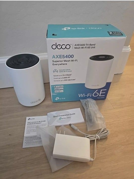 TP-Link Deco AXE5400 Tri-Band WiFi 6E Mesh System (Deco XE75 ) - 2.5G WAN/LAN