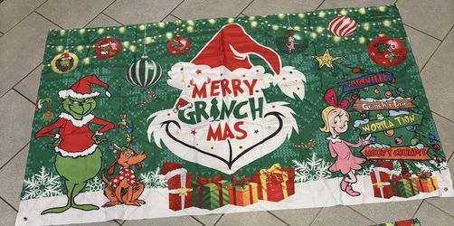 Christmas Grinch Backdrop And Banners