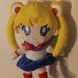 Sailor Moon Usagi Tsukino Stuffed Plush Doll (With Suction Cup Hanger)