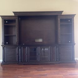 Cherry Wood Entertainment Center 
