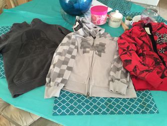 3 jackets Star Wars and faded glory size 8 and jinx brand