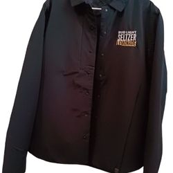 Bud Light Seltzer Lemondae Black Windbreaker Size Medium