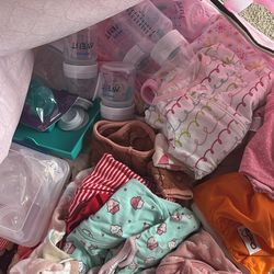 Lot Of Baby Girl Clothes And Etc