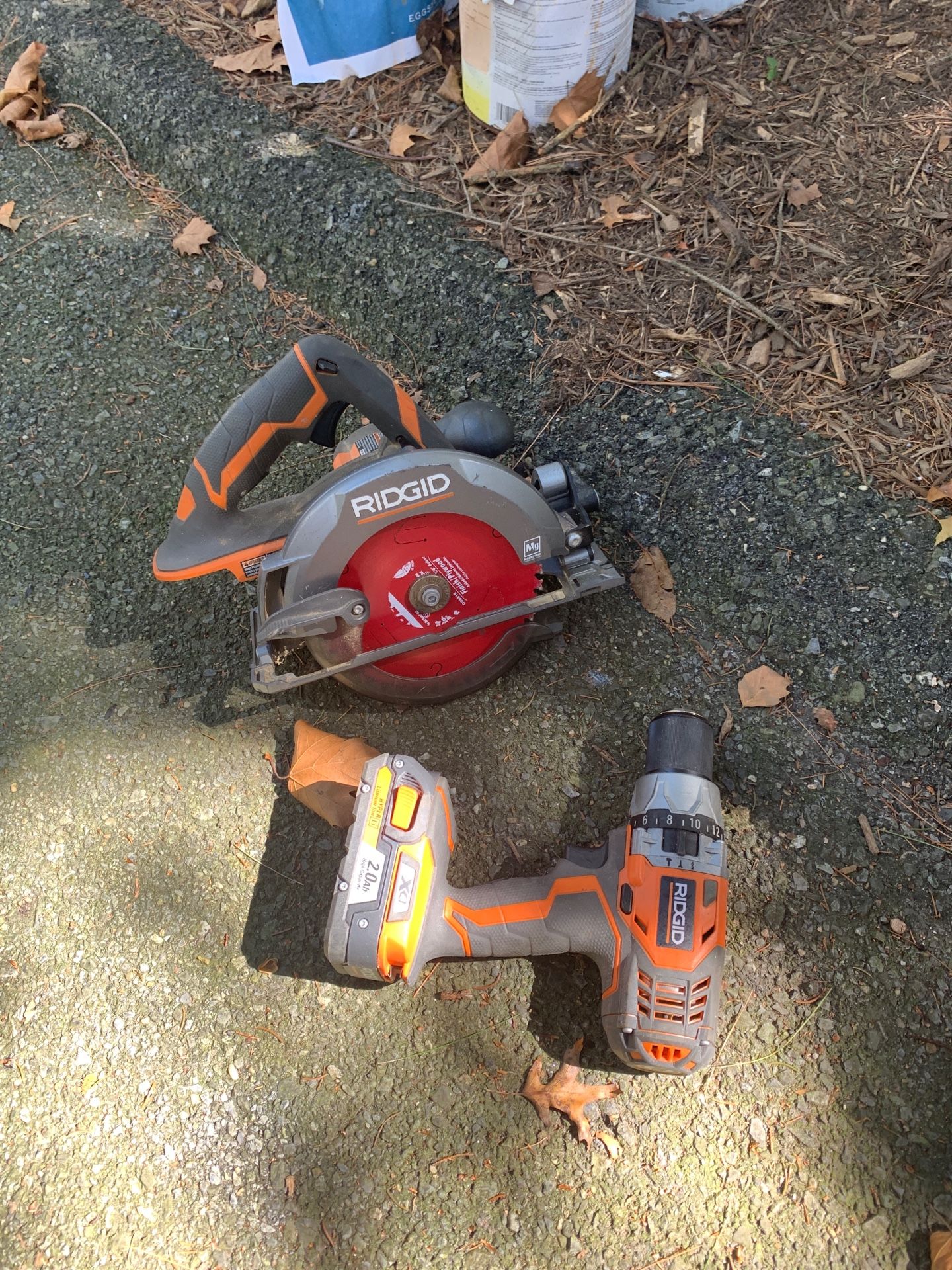 Ridgid hammer Drill like new and circular 6 1/2