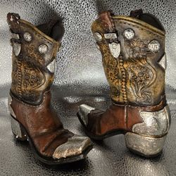 Boots And Spurs Boot Vase