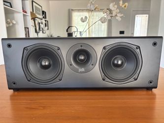 POLK T30 CENTER CHANNEL DUAL 5.25" WOOFERS & 1" TWEETER