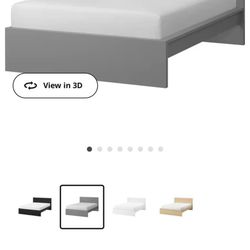 King Bed Frame - Malm Grey