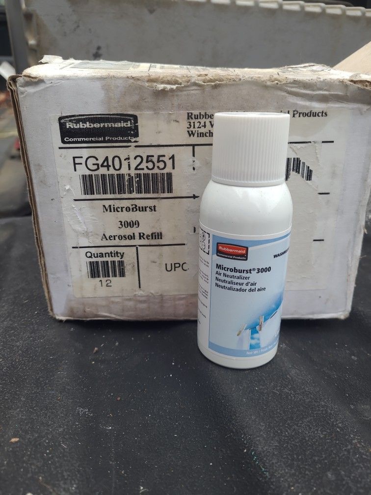 12 MicroBurst 3000 Linen Fresh Air Neutralizer Aerosol Refil