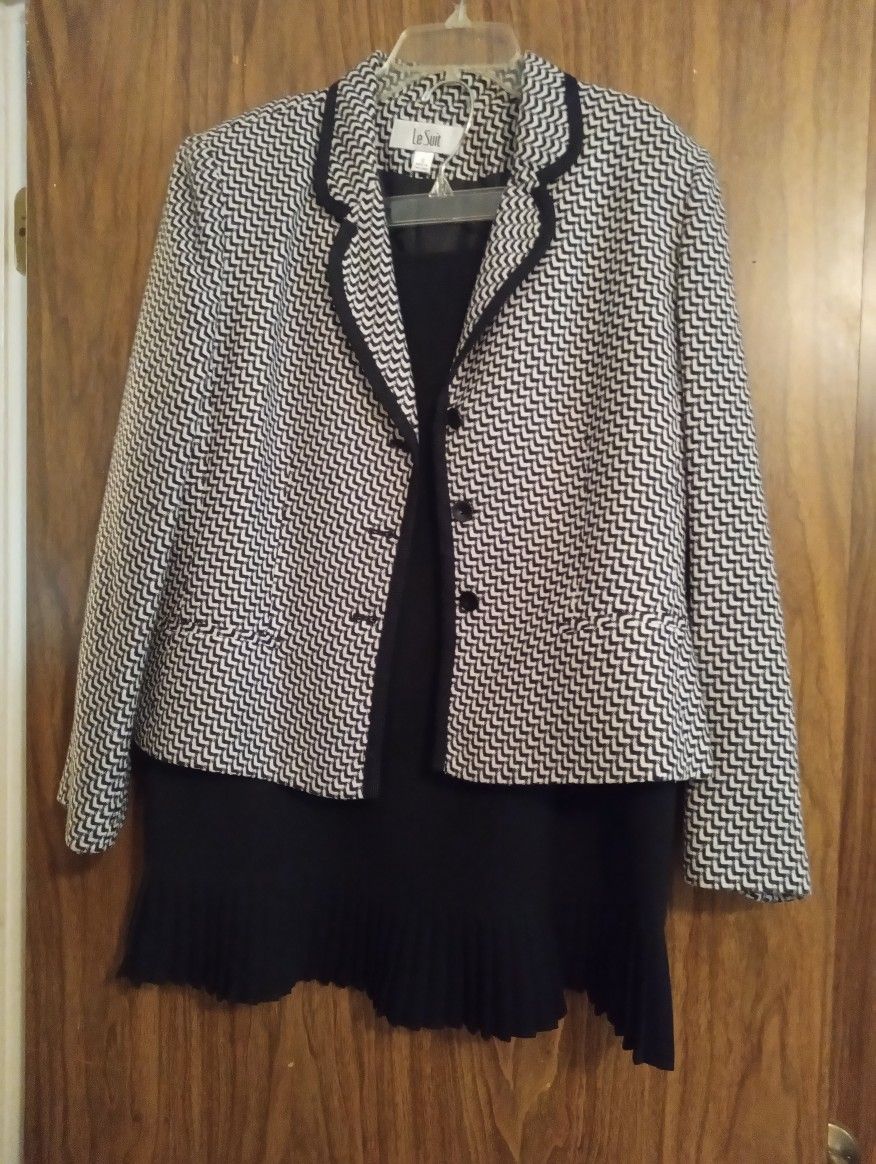 2piece Suit Jacket With Skirt