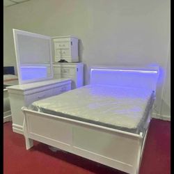 silve led light bedroom set for sale with free home delivery