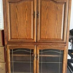 Oak Wood TV Cabinet /Media Center