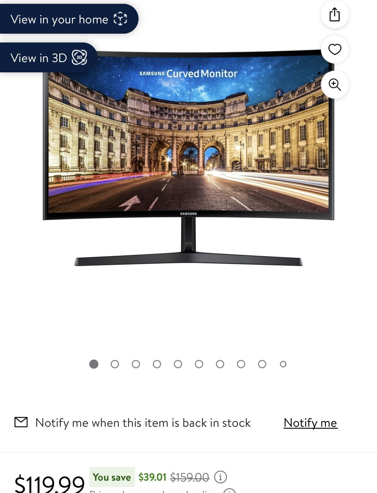 Samsung 24” Curved Monitor