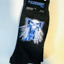 2 Pair of Poltergeist Crew Socks, Size 6.5-12. Brand New