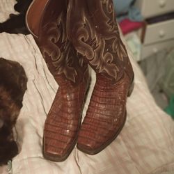 Dan Post Bayou Cayman Dress Boots Size 10