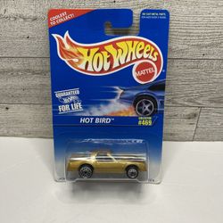 Vintage Hot wheels Gold ‘1995 Hot Bird / Guaranteed For Life • Die Cast Metal  • Made in Malays