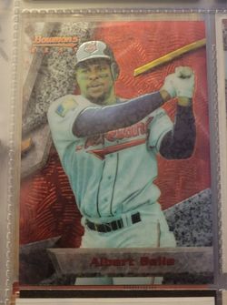 Albert Belle 1994 Bowman’s Best Red Refractor #41 - Cleveland Indians