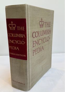 Vintage 1963 Hardcover The Columbia Encyclopedia: Third Edition, Illustrated Reference Book
