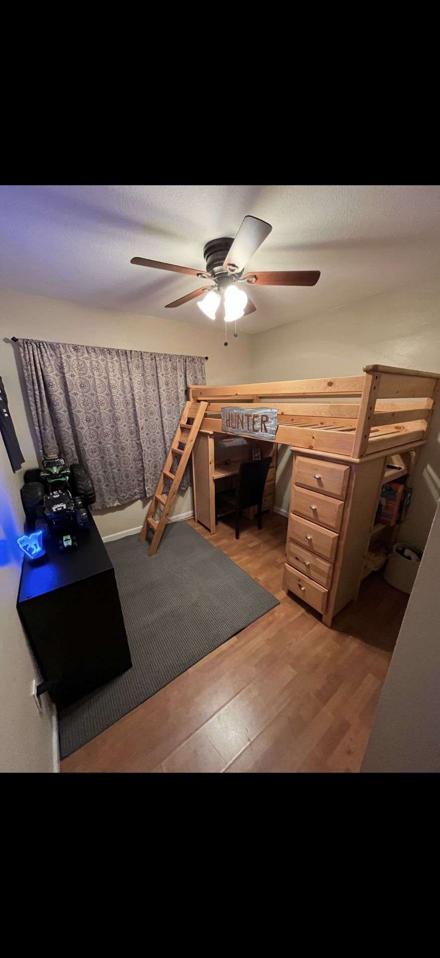 Bunk Bed With Desk And Drawers