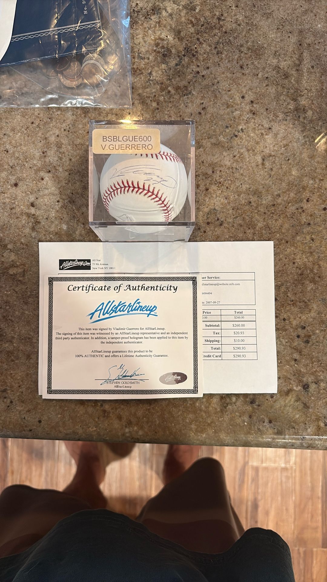Vladimir Guerrero Autographed Ball