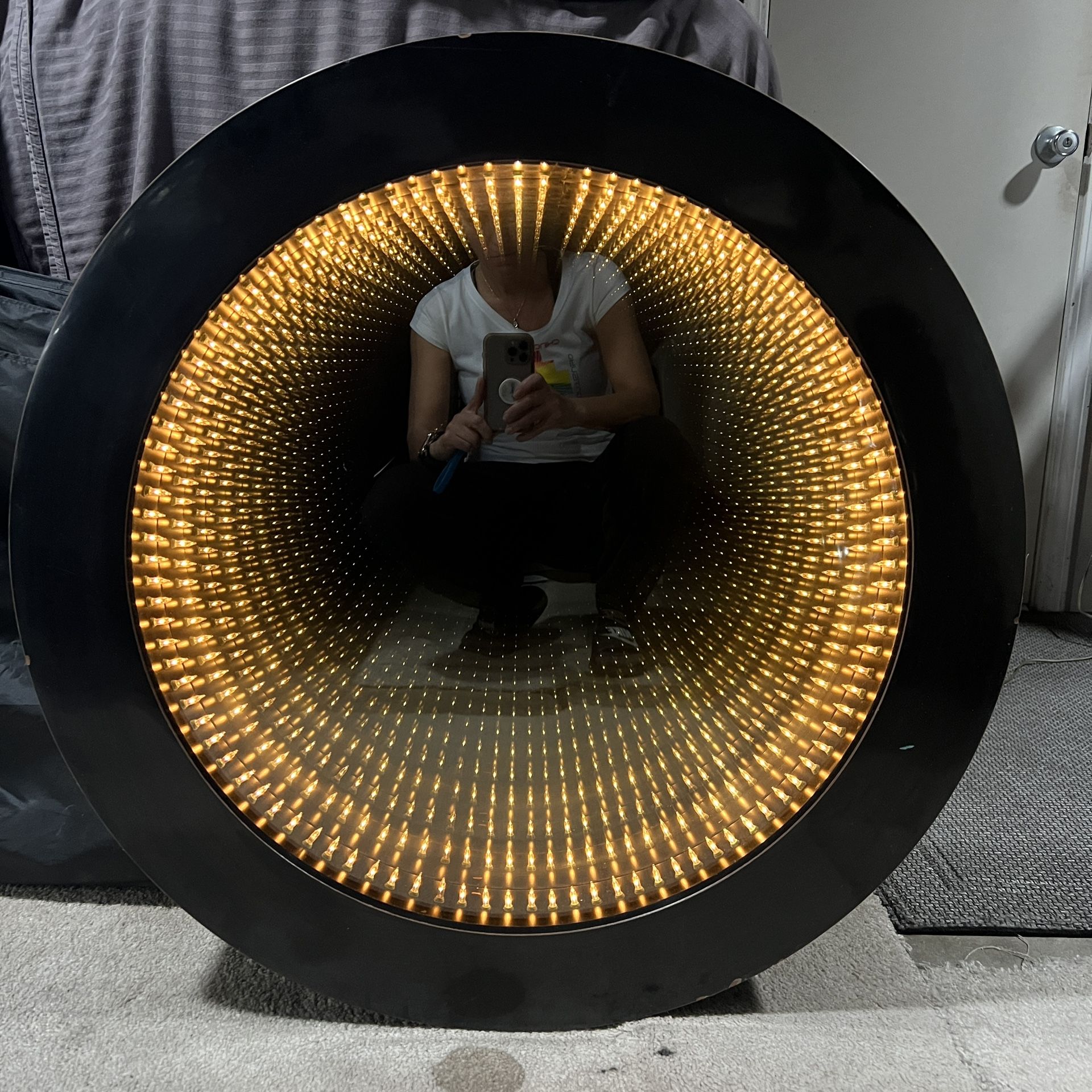 Large Round Infinity Mirror/ Wall Decor