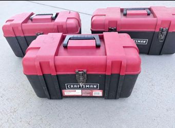 Craftsman set of 3 plastic tool boxes