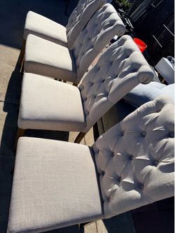 Fabric Dining Room Chairs Set of 4