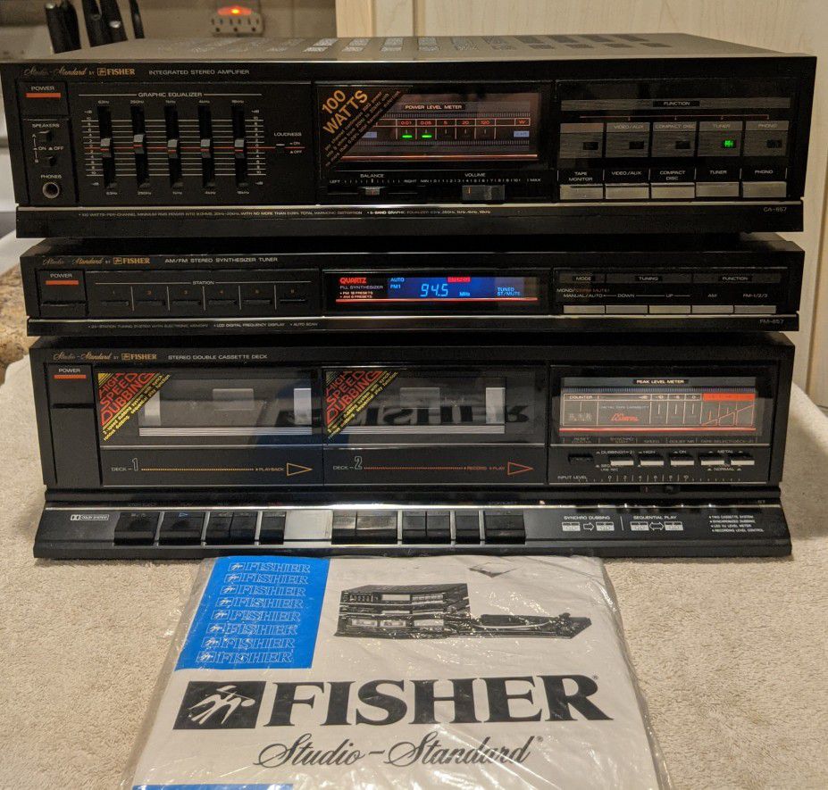 Vintage High Power Fisher Amplifier and Tuner