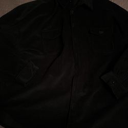Crop Shop Boutique Black Corduroy Shirt Jacket 