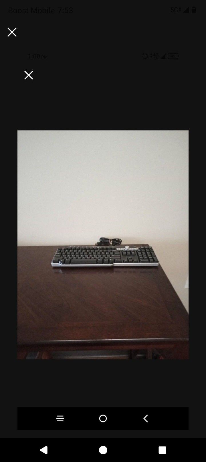Dell Keyboard with 2 USB Ports