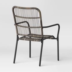 Latigo Stackable Patio Dining Chair Gray