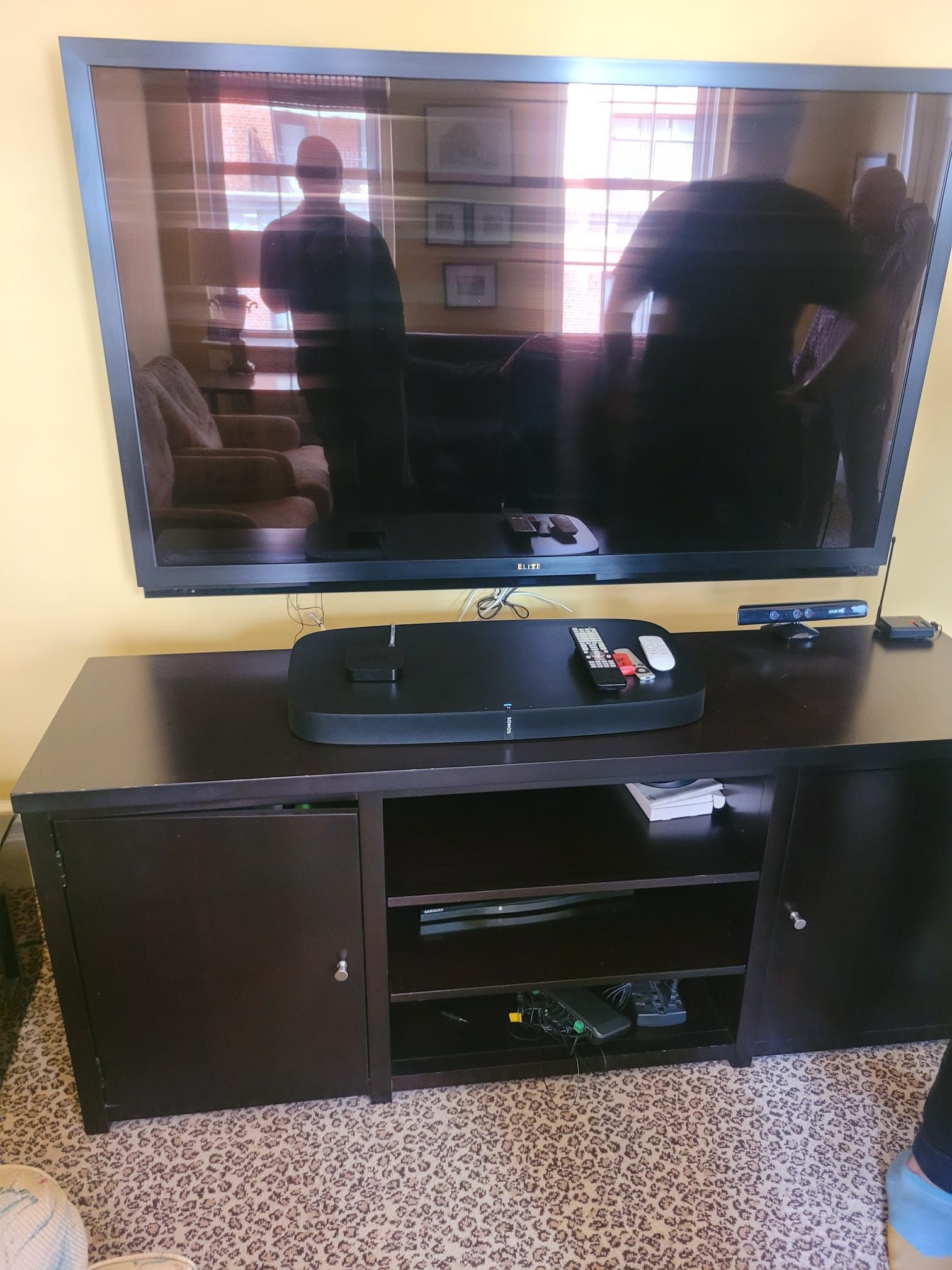 Wooden (Dark Brown ) Tv stand (Made In Indonesia) 