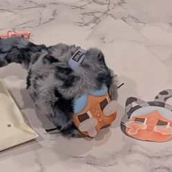 CRYBABY Wild but Cutie plush keychain “Denim Cutie” POP MART