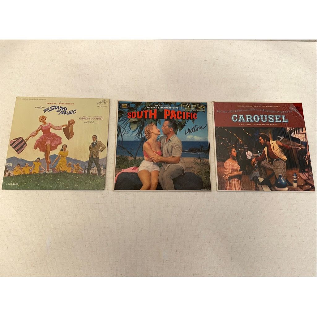 Rodgers & Hammerstein Vintage Vinyl Record Bundle (Set of 3)