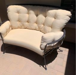 Patio set. OW Lee Monterra. HEAVY. Love seat and a swivel rocker.