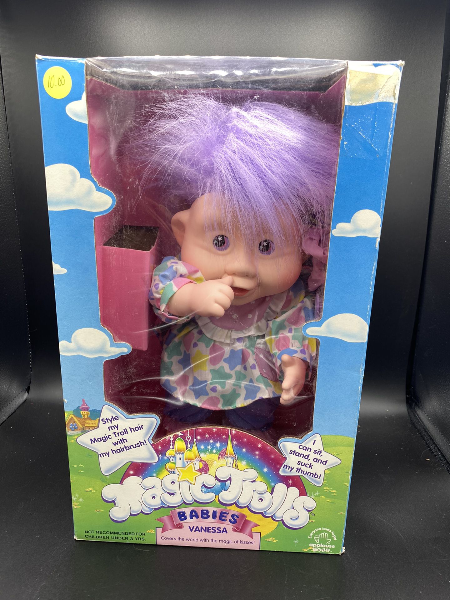 Magic Trolls Babies  Vanessa Doll In Box Applause 1991 Vintage Rare