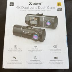 Atomi 4k Dual Lens Dash Cam